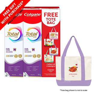 Colgate Total Toothpaste - Gum Care + Tote Bag