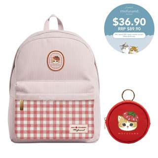 Mofusand Backpack with Pouch
