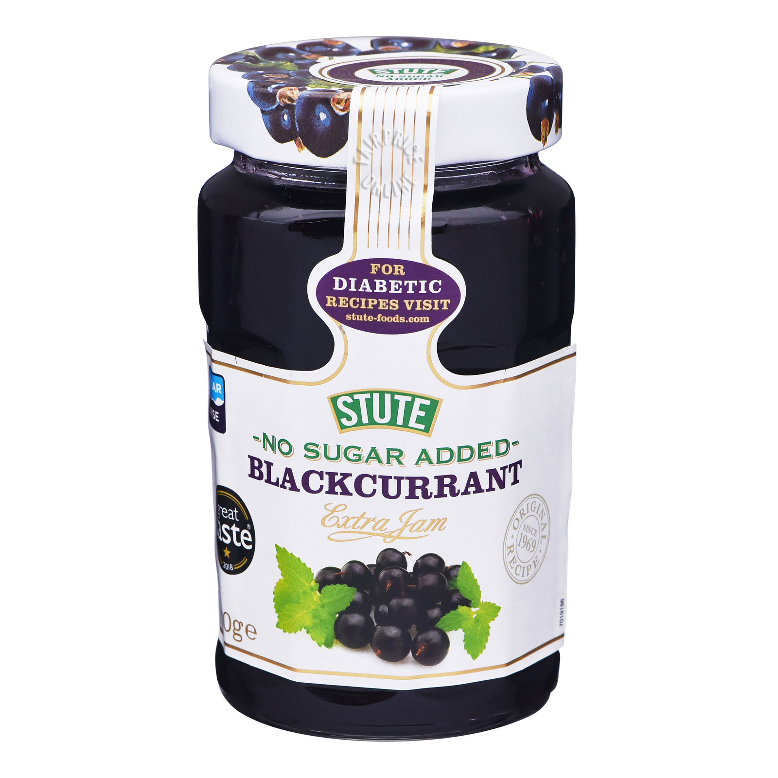 Stute Diabetic Jam Blackcurrent Extra Jam NTUC FairPrice