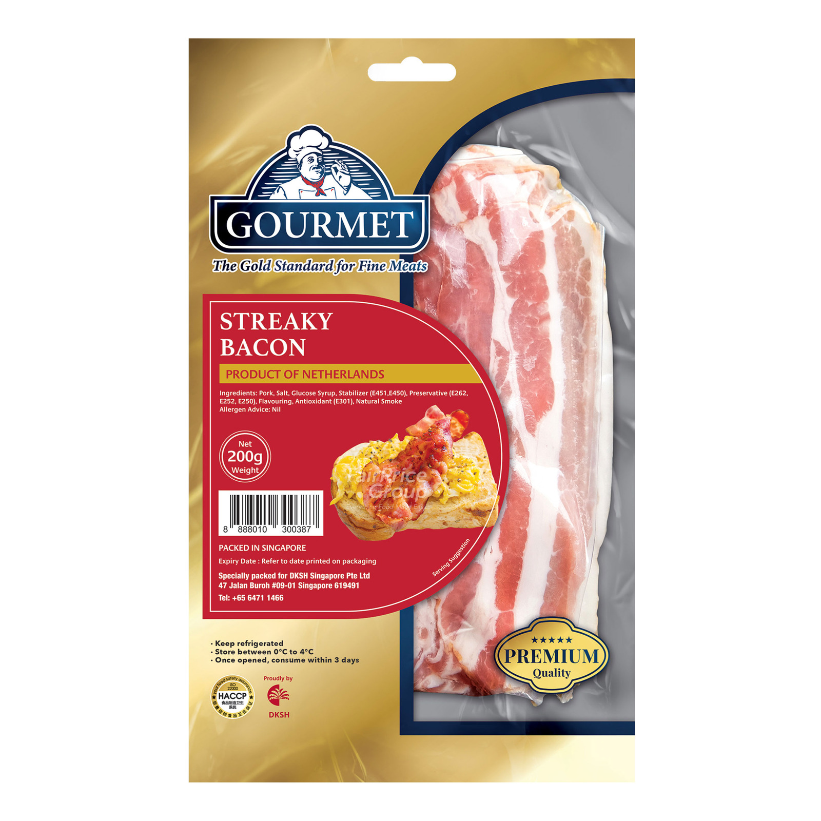 Gourmet Streaky Bacon NTUC FairPrice