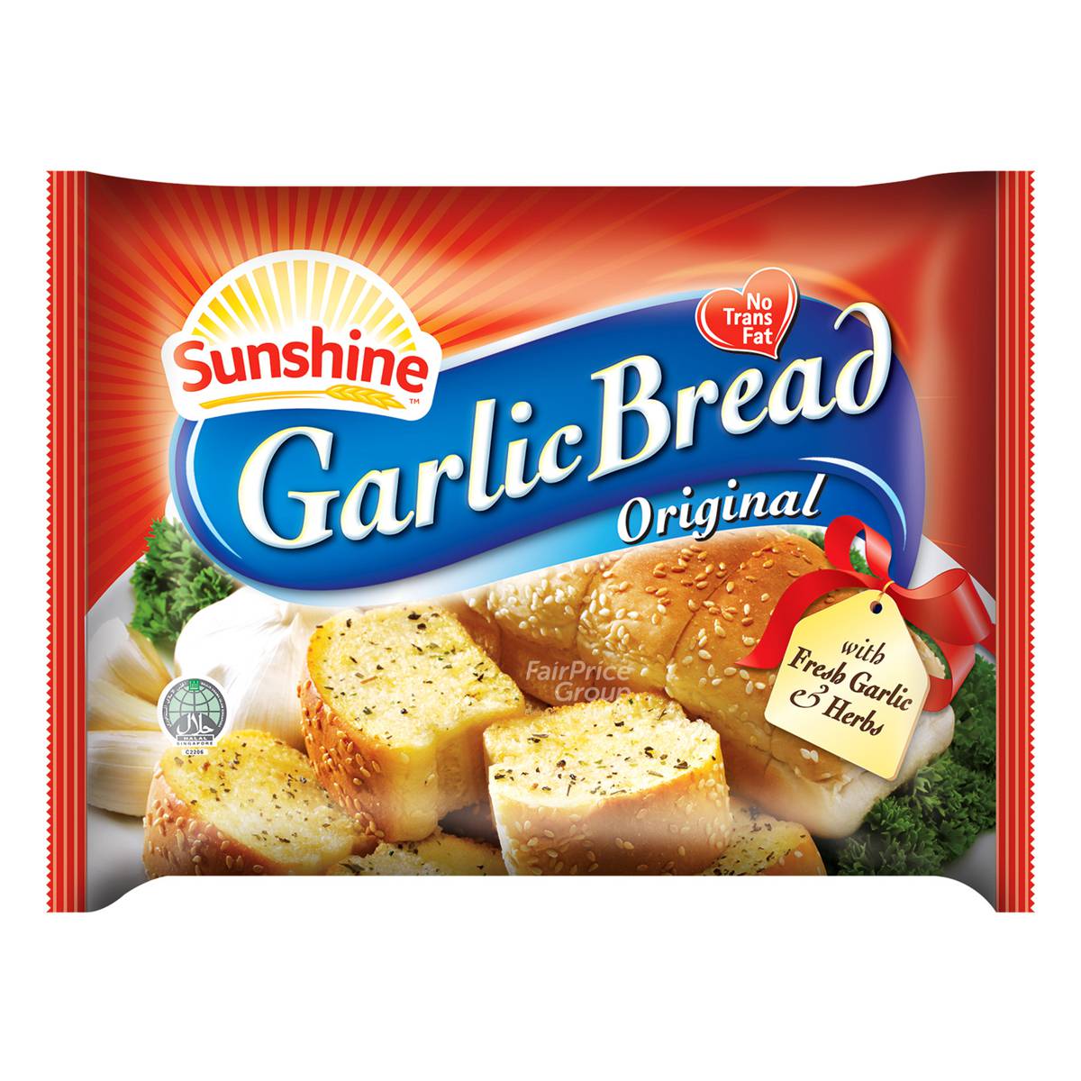 Sunshine Frozen Garlic Bread Original NTUC FairPrice