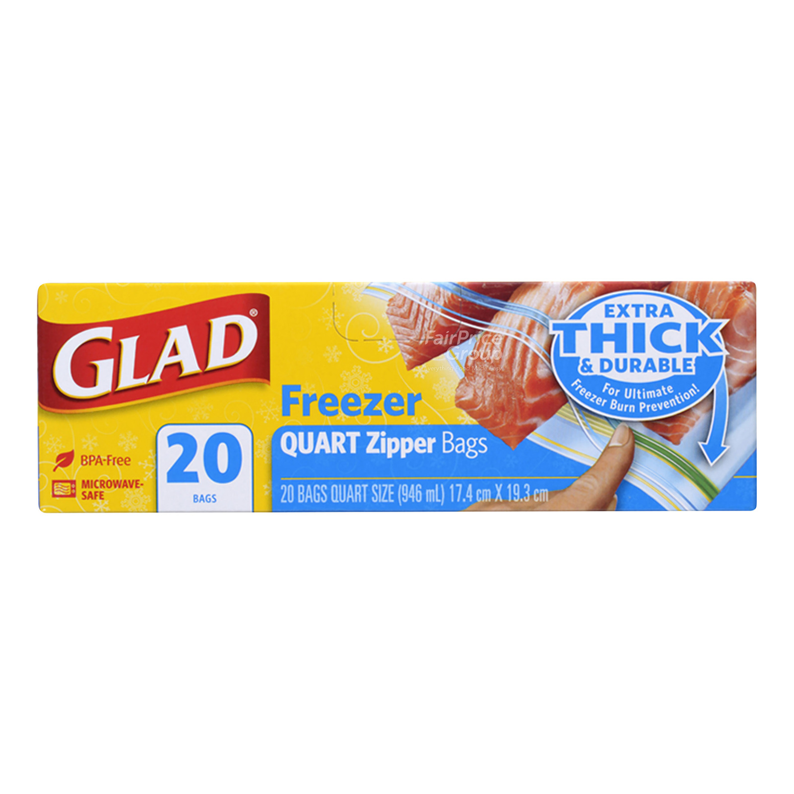 quart size zipper bolsa