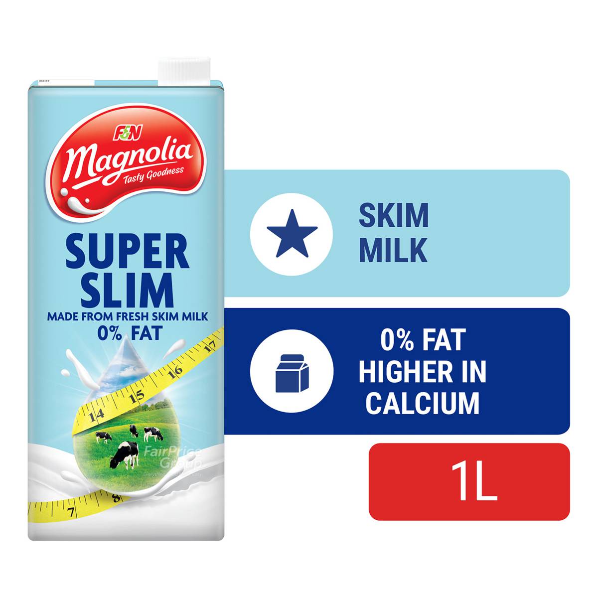 F N Magnolia Uht Milk Super Slim Skim Ntuc Fairprice
