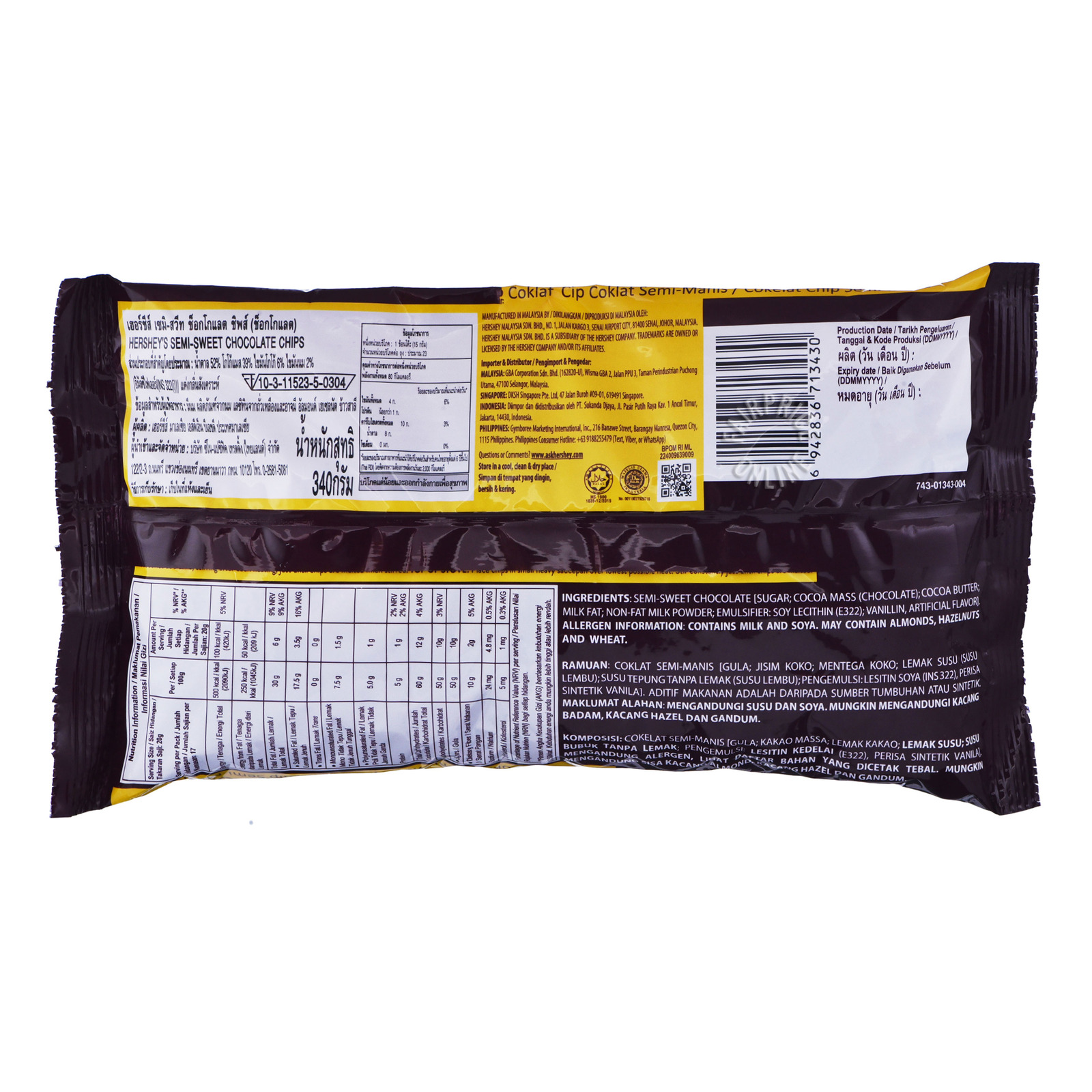 Hershey S Chocolate Chips Semi Sweet Ntuc Fairprice