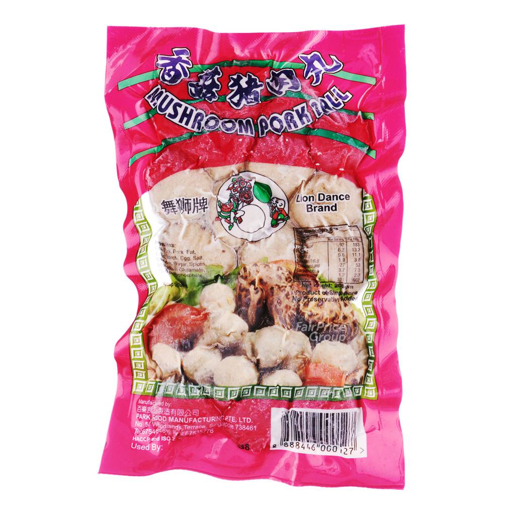 Lion Dance Pork Ball Mushroom NTUC FairPrice