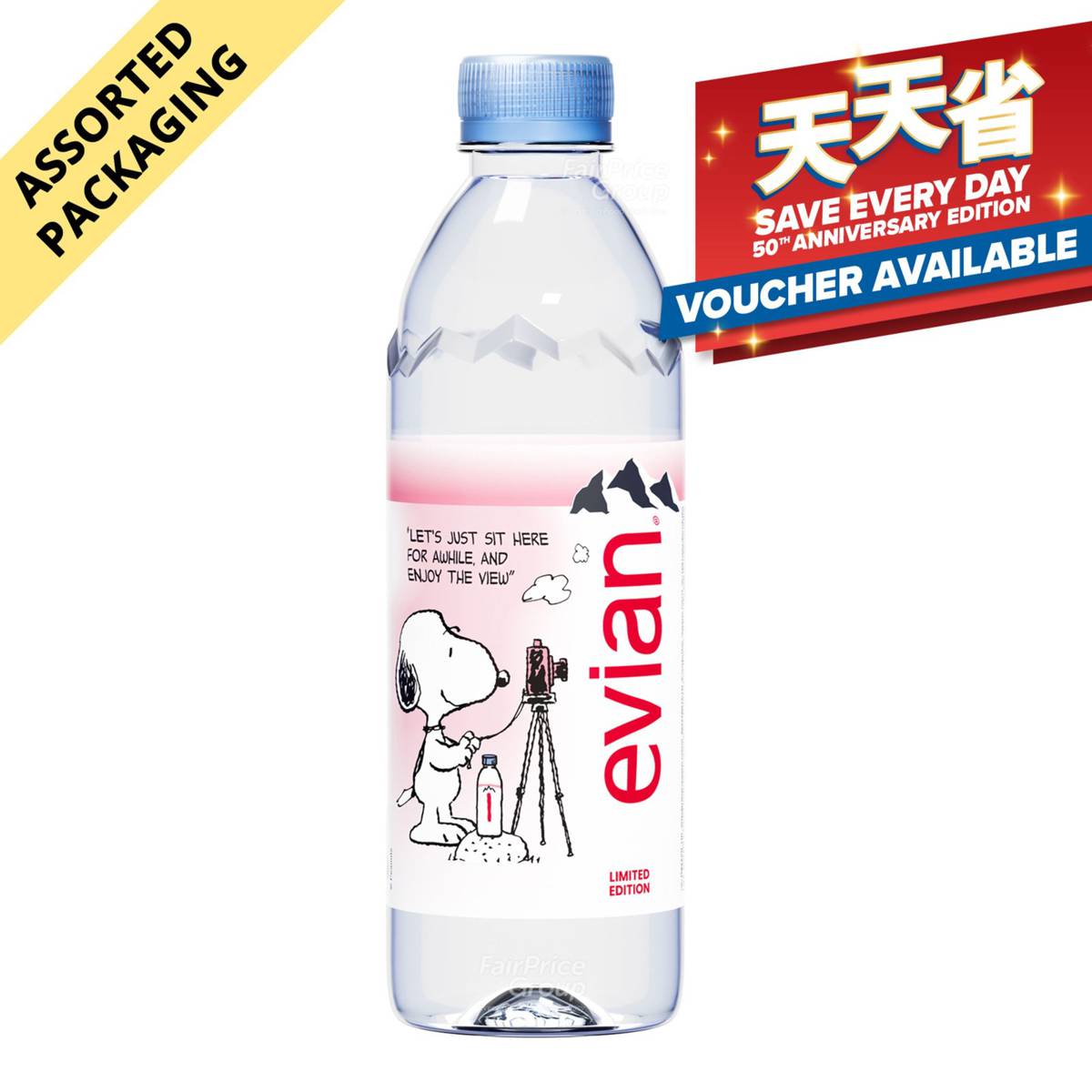 Evian Natural Mineral Bottle Water NTUC FairPrice