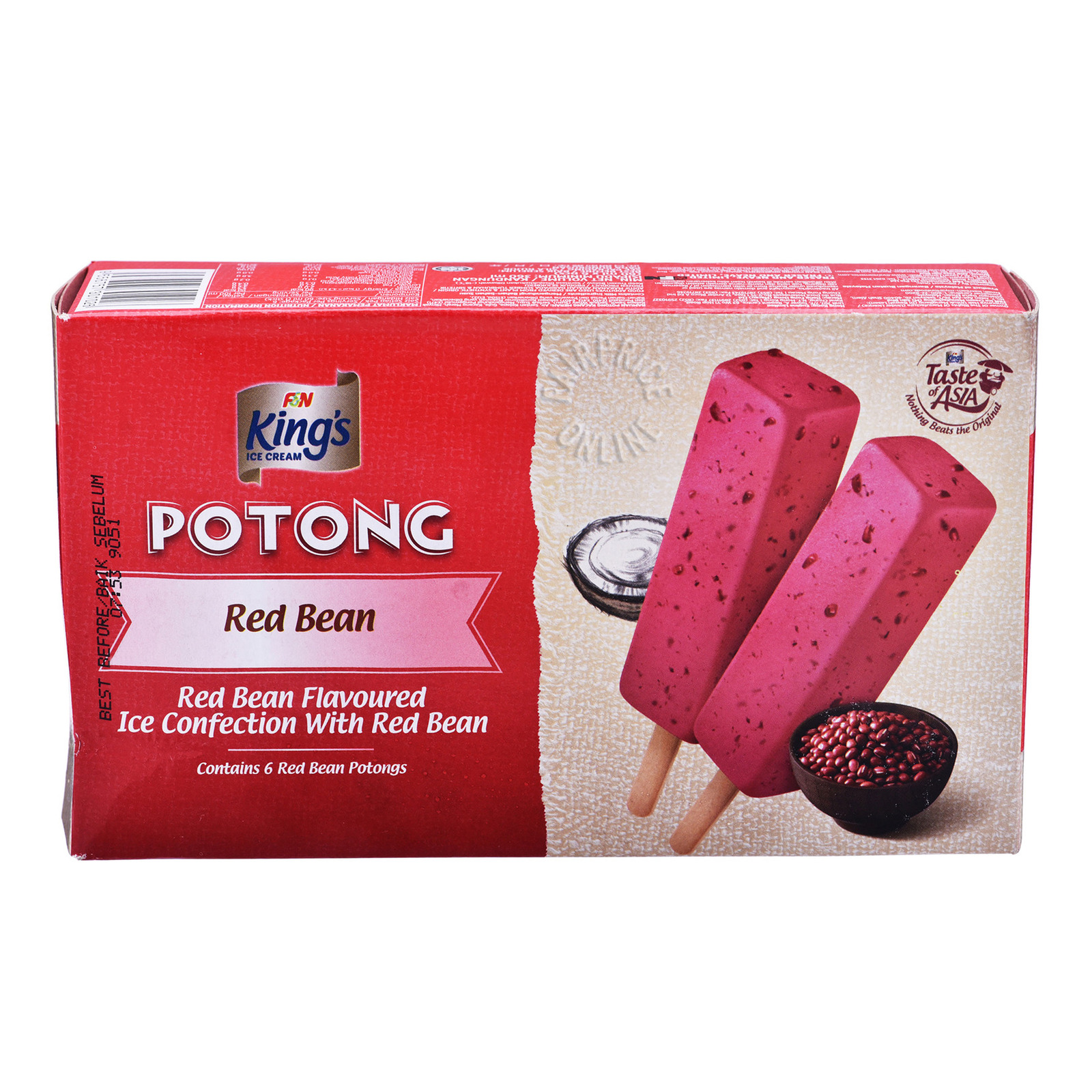 King's Potong Ice Cream Red Bean NTUC FairPrice