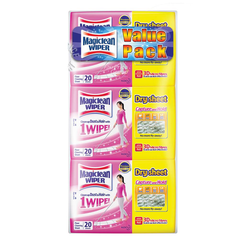 Magiclean Wiper Dry Sheet NTUC FairPrice