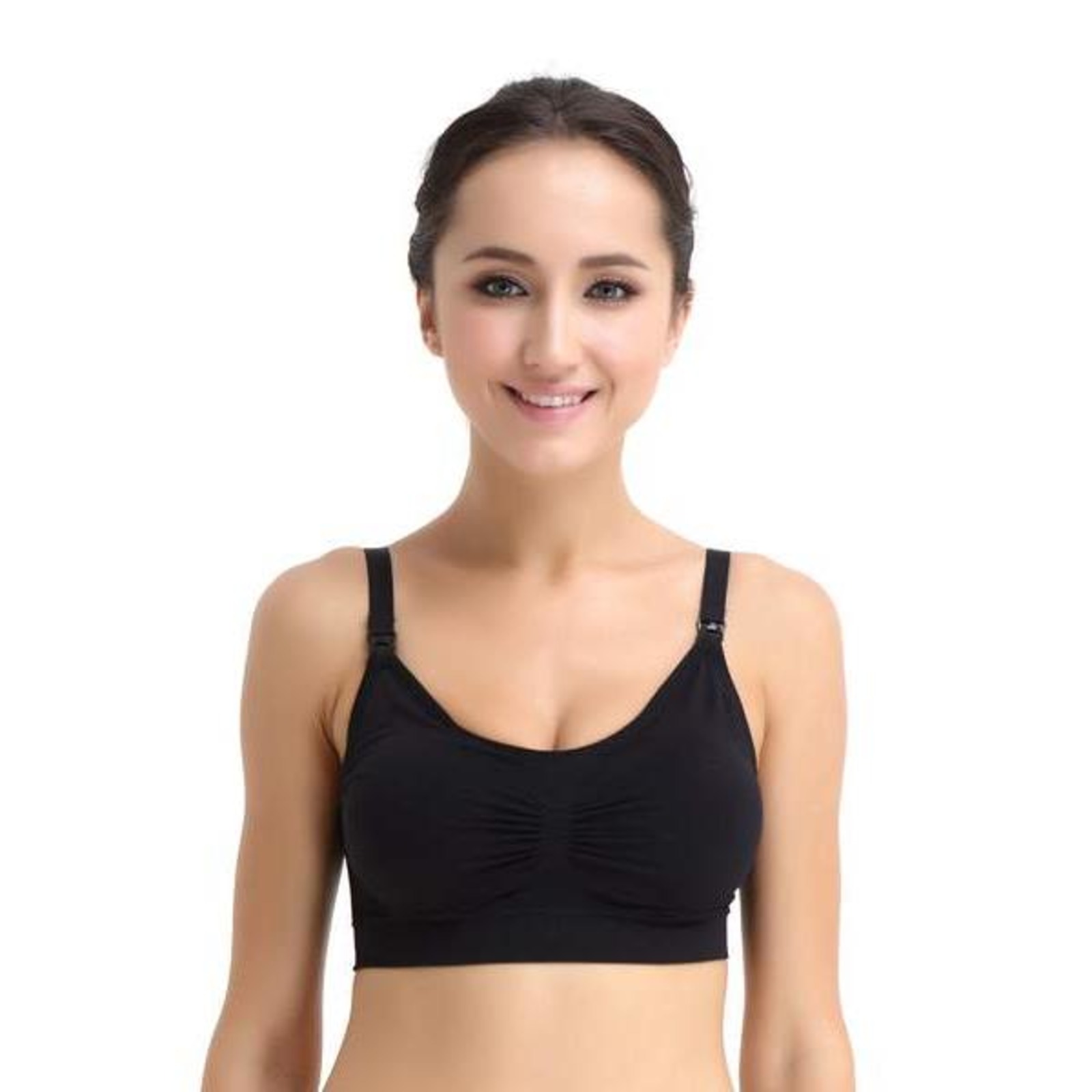 Spring MaternityGrace Seamless Maternity&Nursing BraBlack