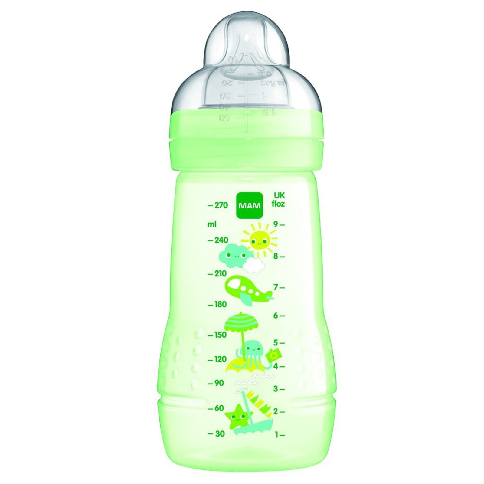 MAM Easy Active Baby Feeding Bottle - Green