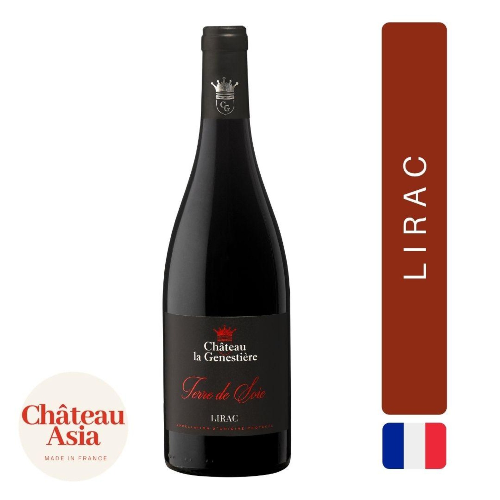Chateau La Genestiere Lirac Terre de Soie Red Wine NTUC FairPrice