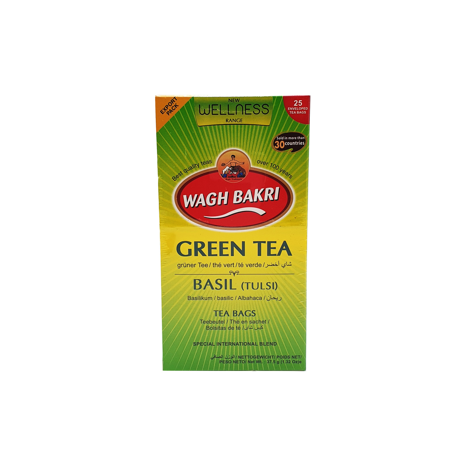 Wagh Bakri Green Tea With Basil Tea Bags NTUC FairPrice