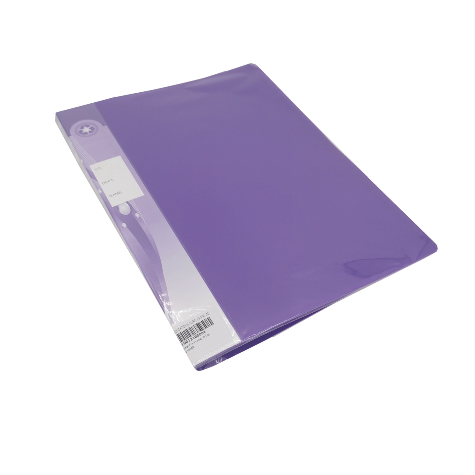 A4 Pocket File Purple 10 Tab NTUC FairPrice