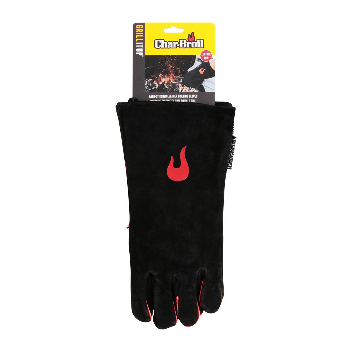 CharBroil HandStitched Leather BBQ Grilling Kitchen Gloves NTUC