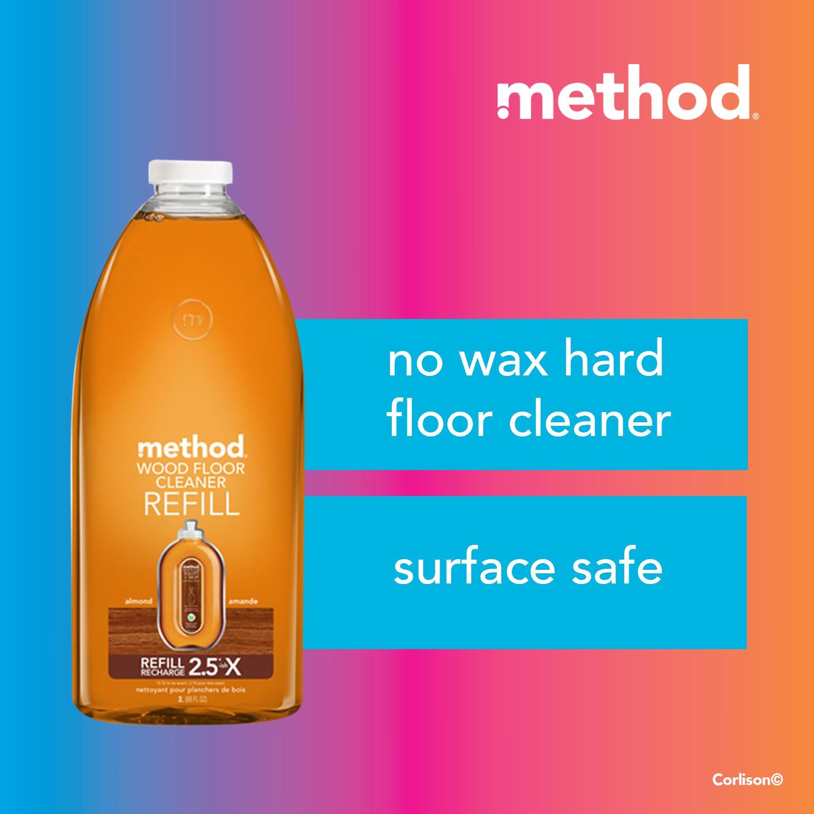 Method Squirt + Mop Wood Floor Cleaner Refill Almond NTUC FairPrice