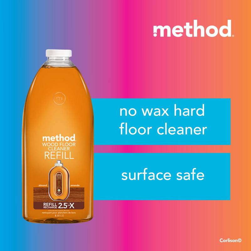 Method Squirt + Mop Wood Floor Cleaner Refill Almond NTUC FairPrice