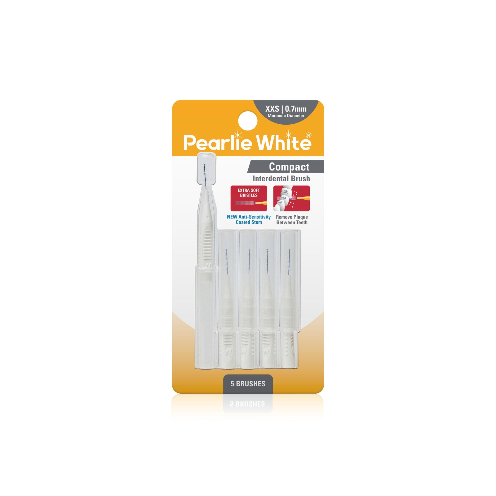 Pearlie White Compact Interdental Brushes XXS 0.7mm NTUC FairPrice