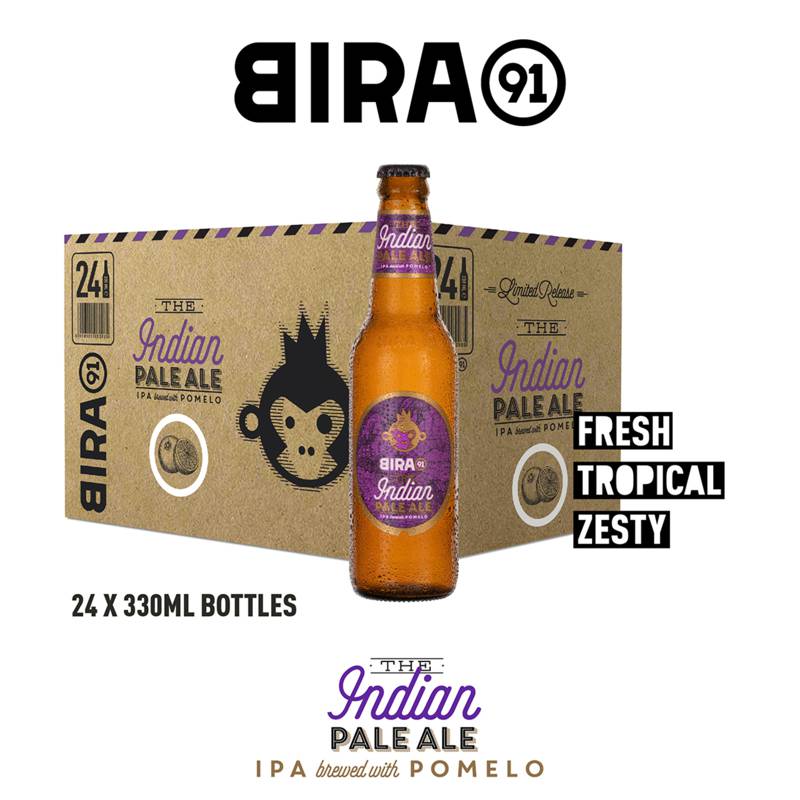 Bira 91 Indian Pale Ale Pomelo Beer 4.5 Bottle Case NTUC FairPrice