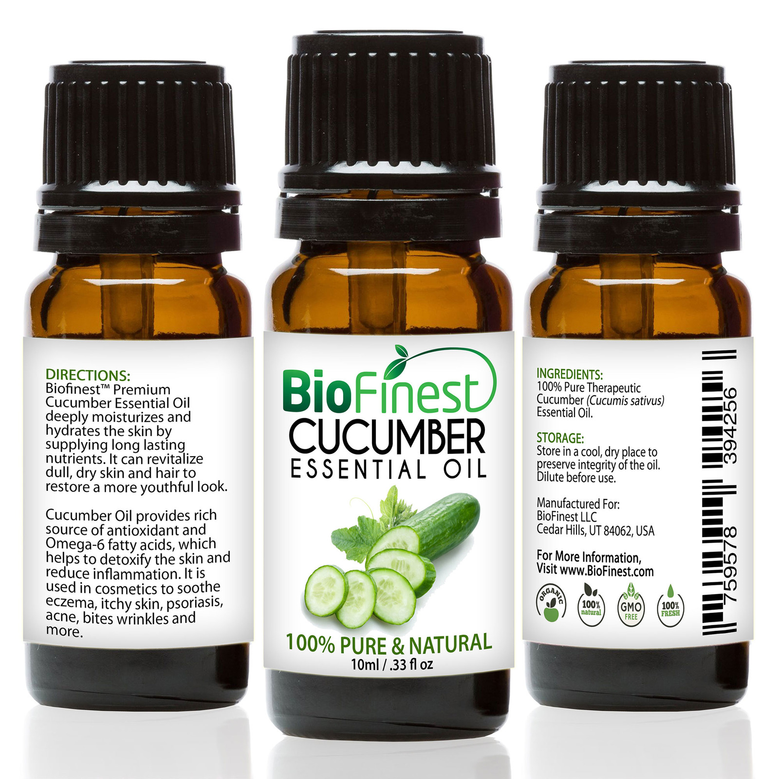 Biofinest Cucumber Seed Essential Oil Organic Pure Undiluted NTUC