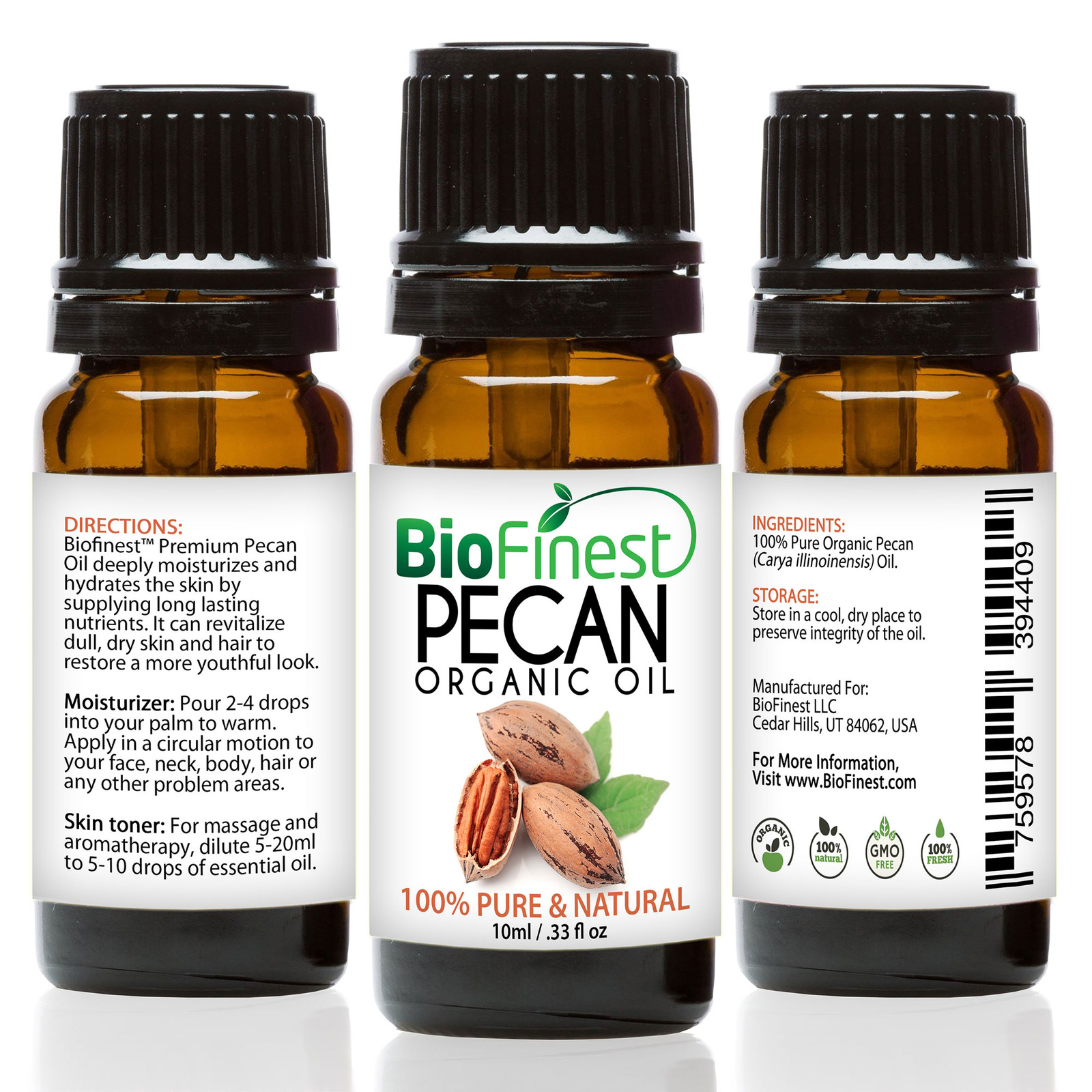 Biofinest Pecan Essential Oil Organic Pure Undiluted NTUC FairPrice