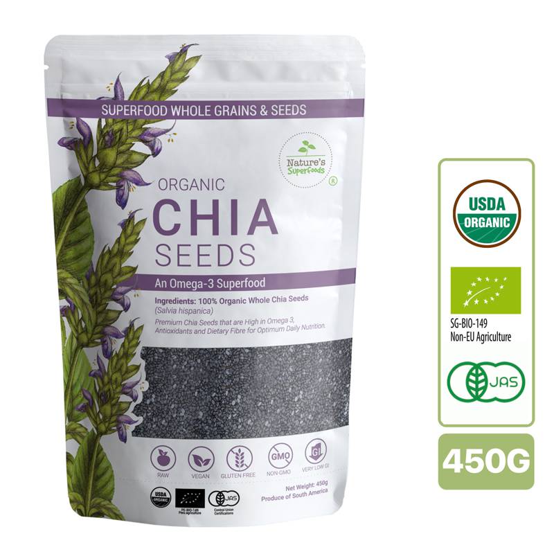 Nature's Superfoods PREMIUM Organic Black Chia Seeds NTUC FairPrice