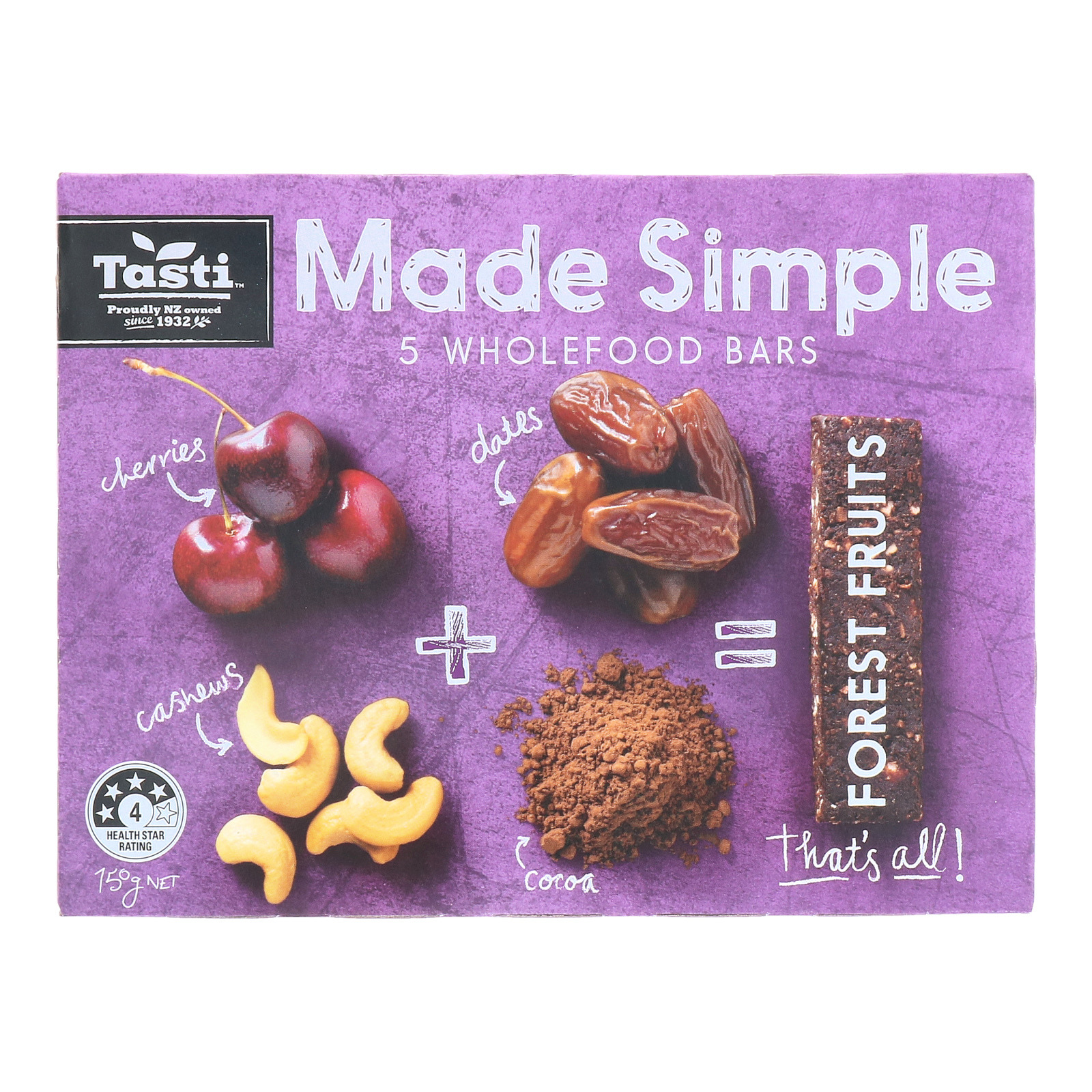 Tasti Made Simple Forest Fruits Bars NTUC FairPrice