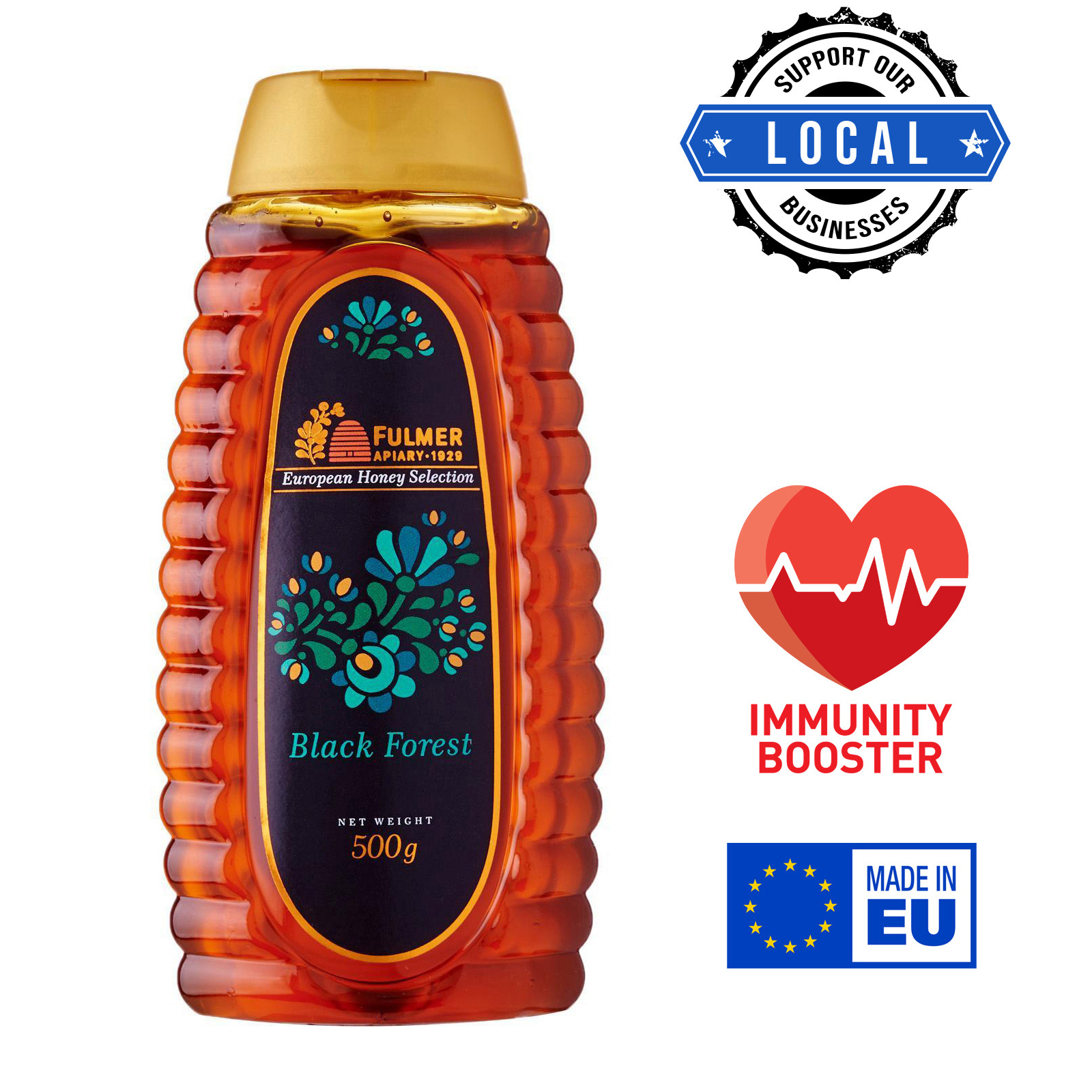 Fulmer Apiary - Black Forest Honey Squeezy Bottle