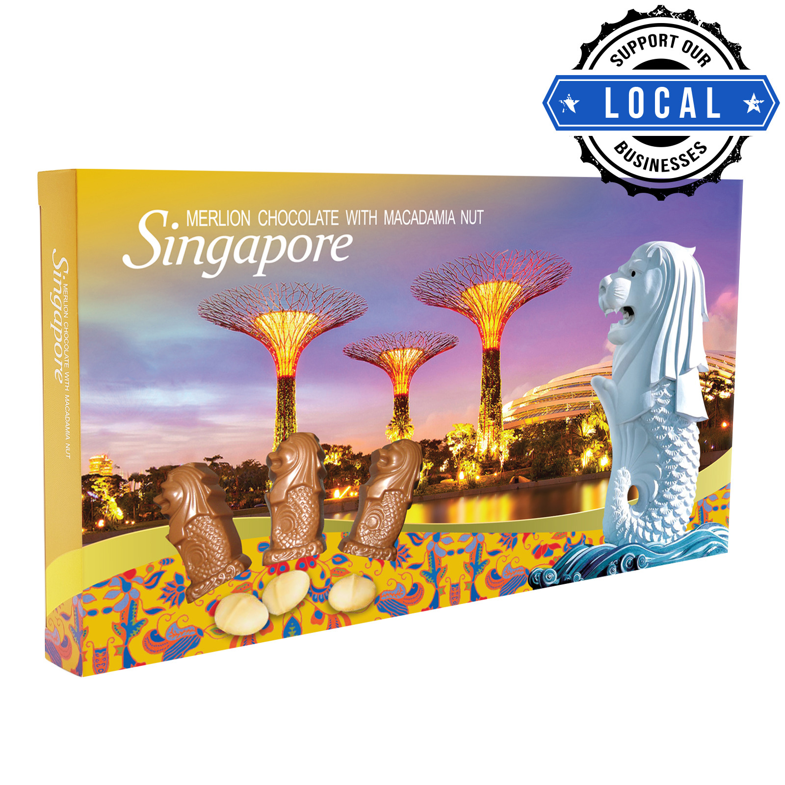 Manly Singapore Merlion Chocolate - Macadamia Nut