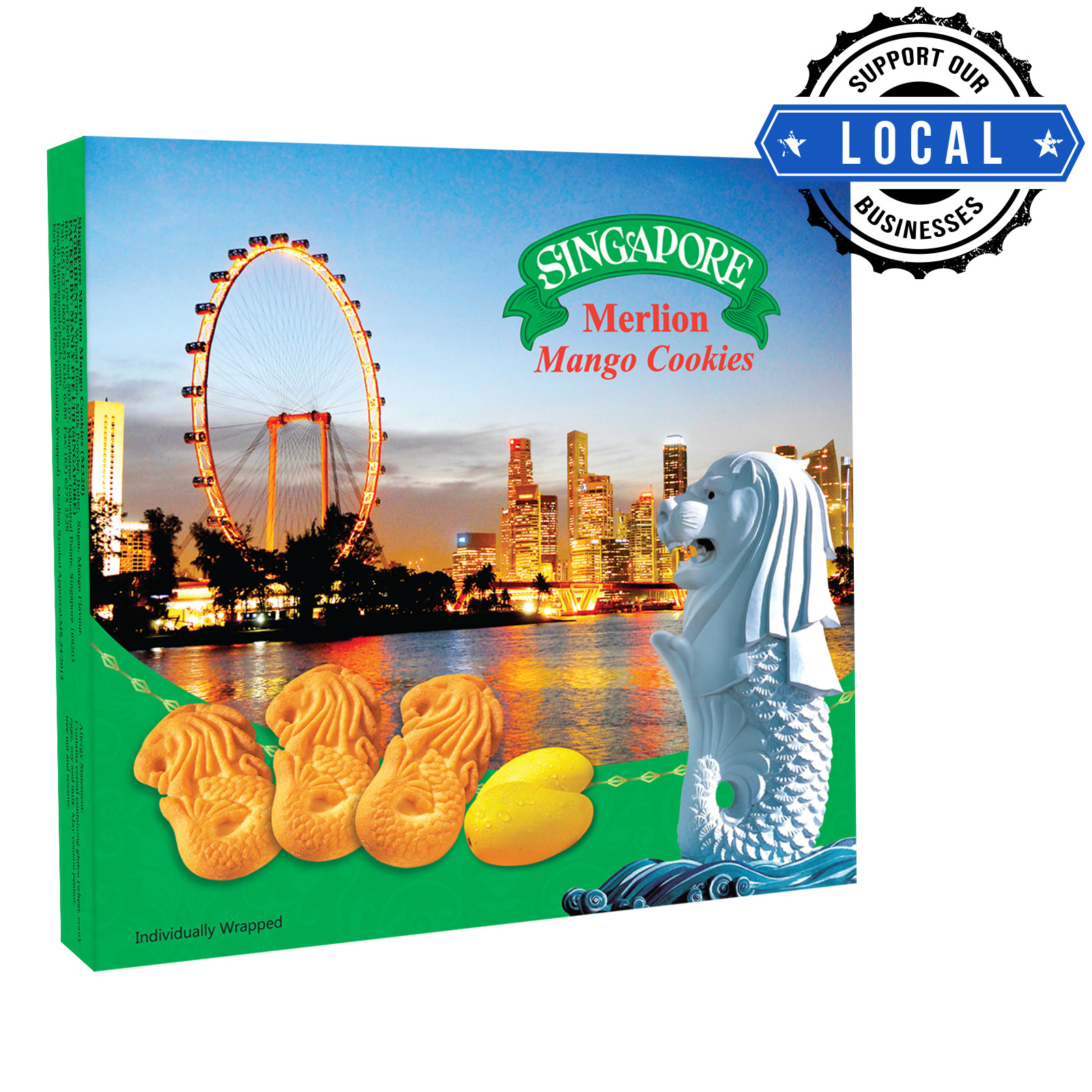 Manly Singapore Merlion Butter Cookies Mango NTUC FairPrice