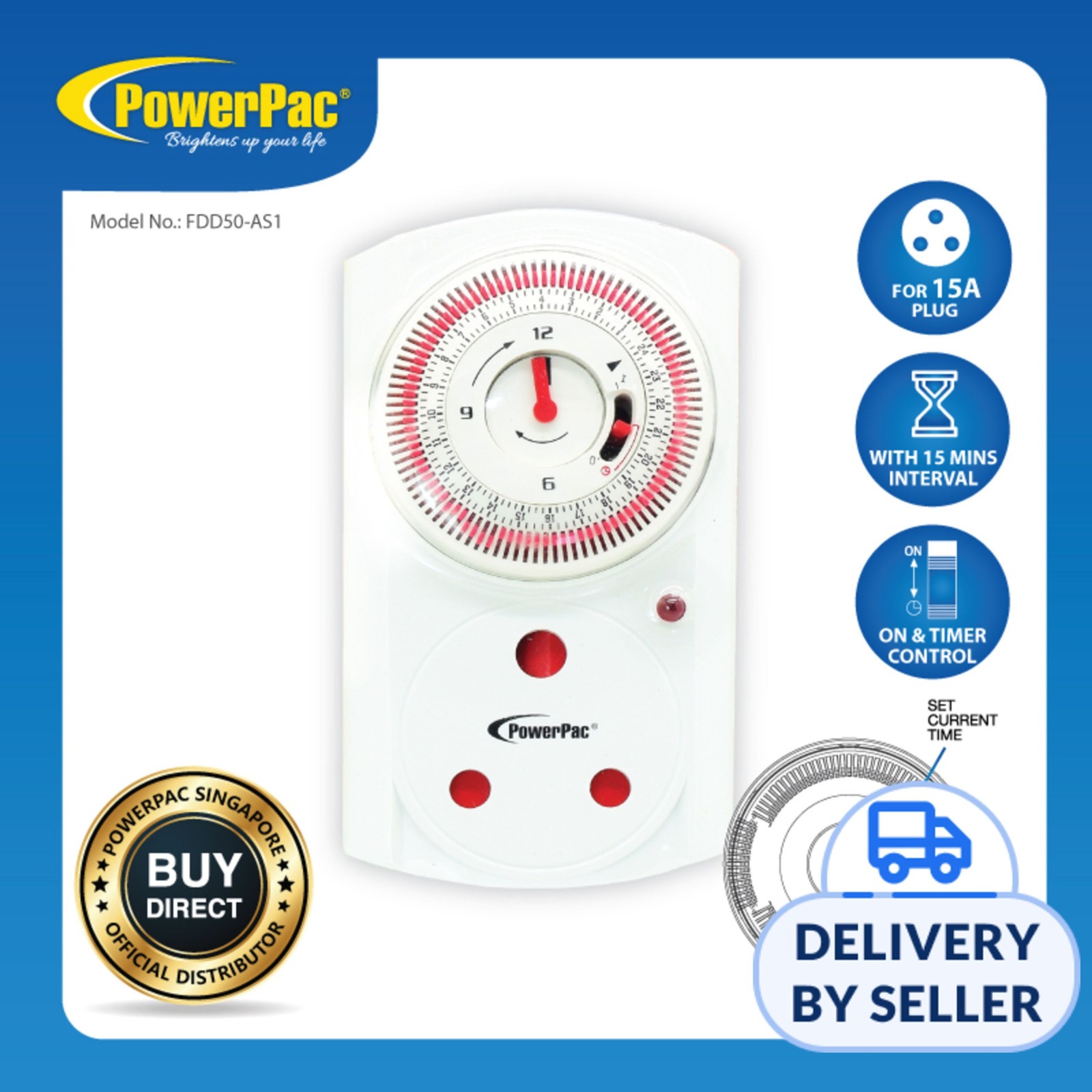 PowerPac 24hrs Timer Plug FDD50-AS1 | NTUC FairPrice