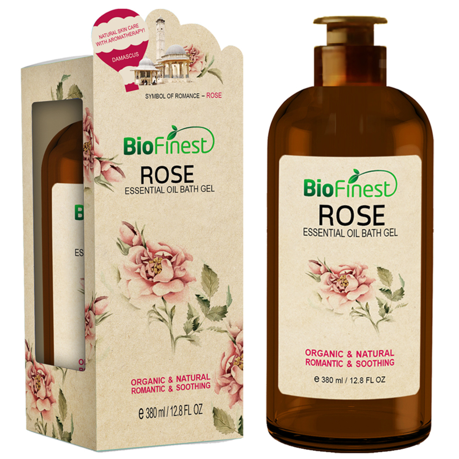 Biofinest Rose Essential Oil Aromatherapy Shower Gel