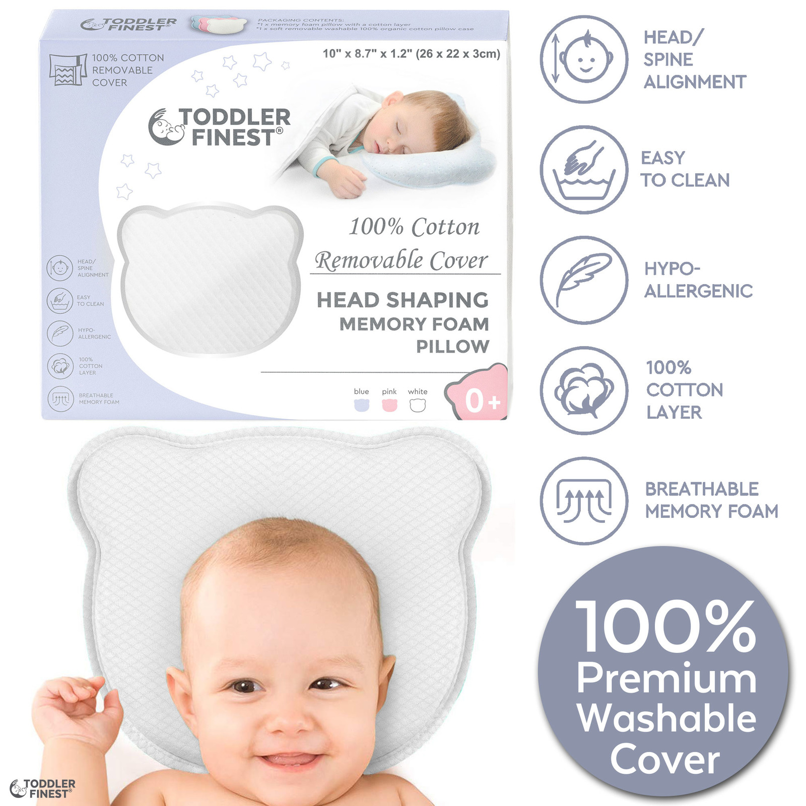 baby foam pillow