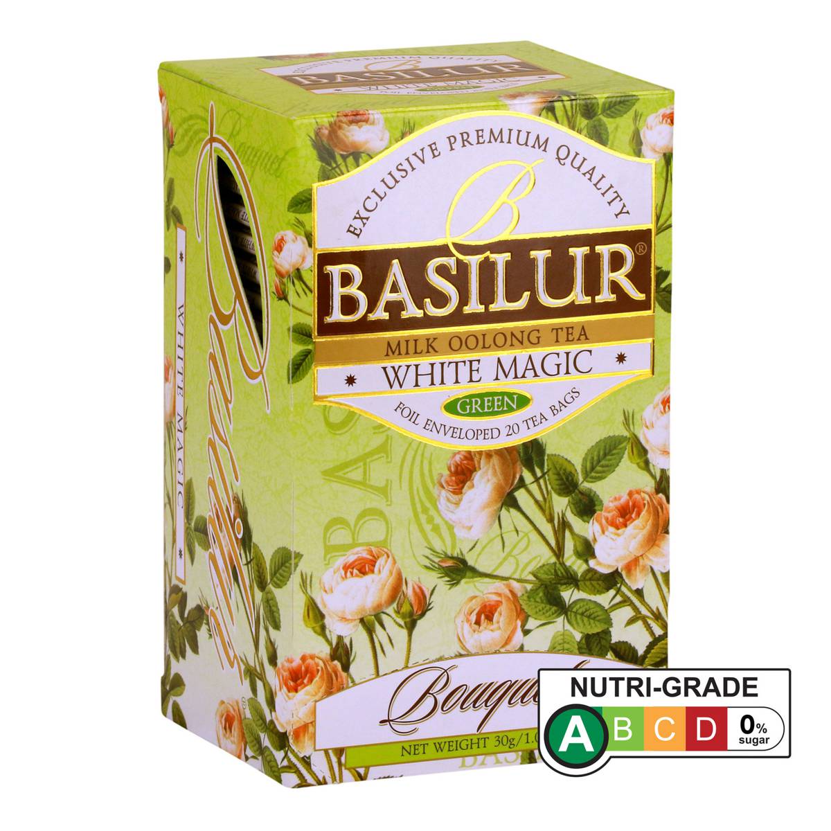 Basilur Milk Oolong Tea White Magic (Enveloped Tea Bags) NTUC FairPrice