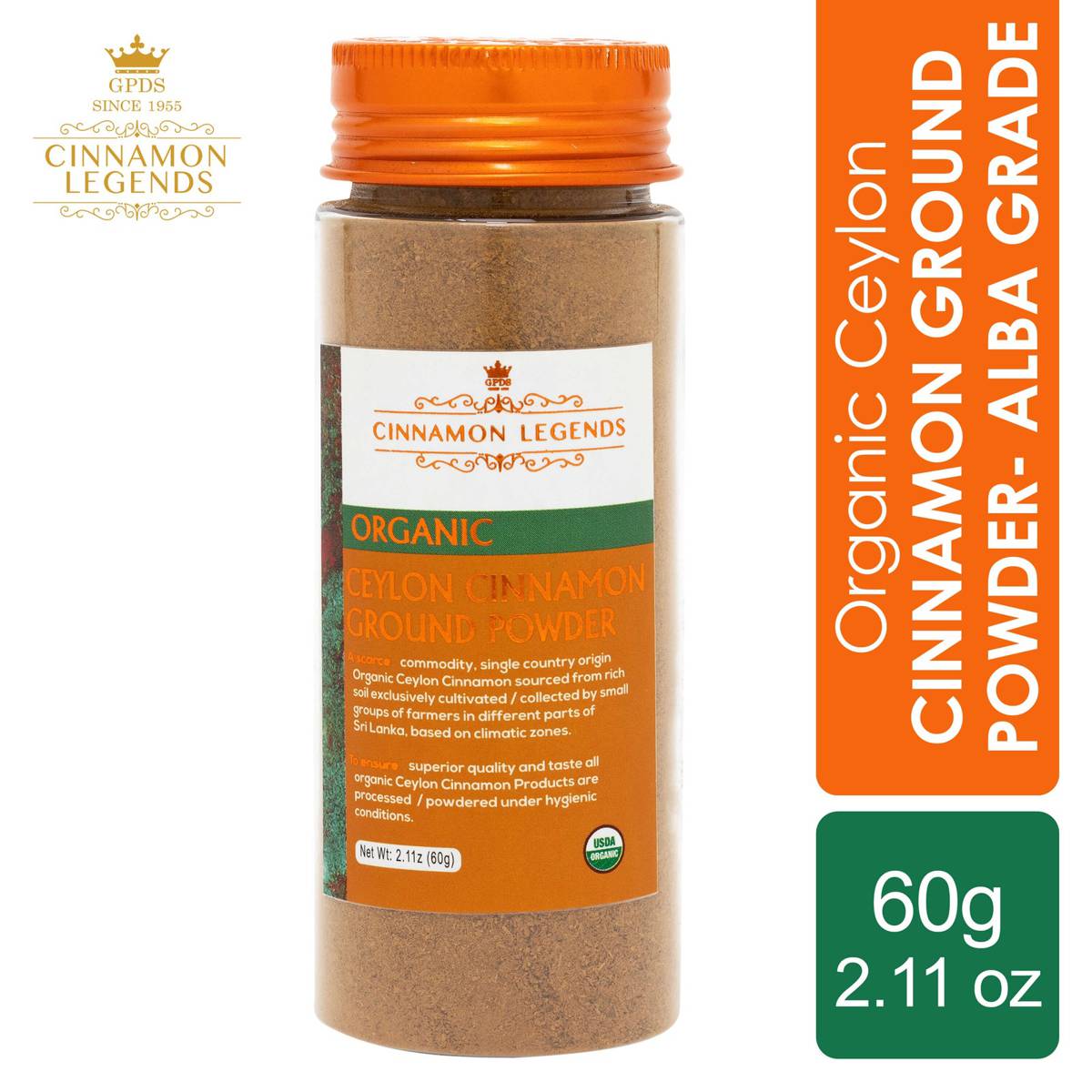 Cinnamon Legends Ceylon Alba Powder 60 grams / 2.11 oz NTUC FairPrice