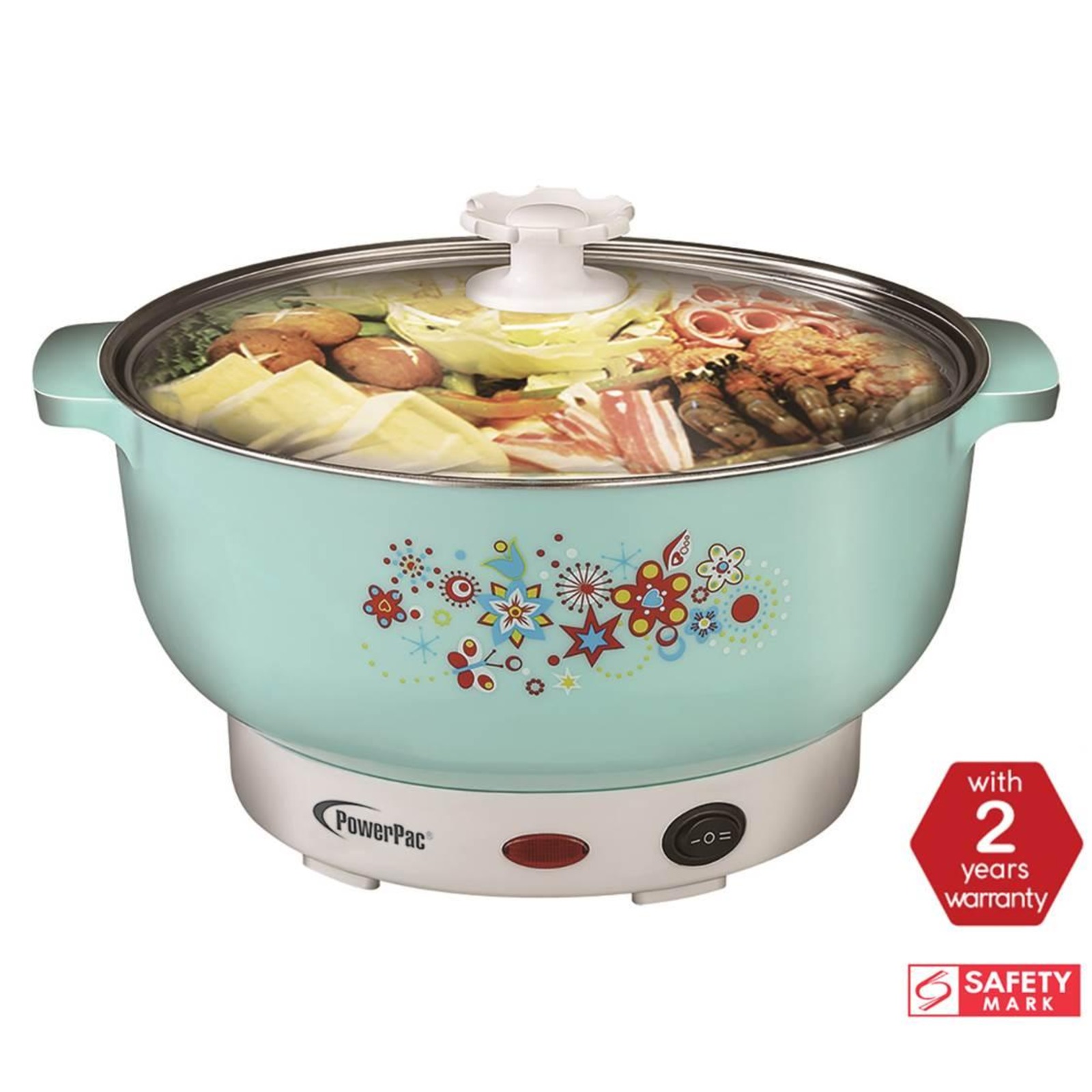 PowerPac 2.5L Multi Cooker Steamboat Hot Pot PPMC585 NTUC FairPrice