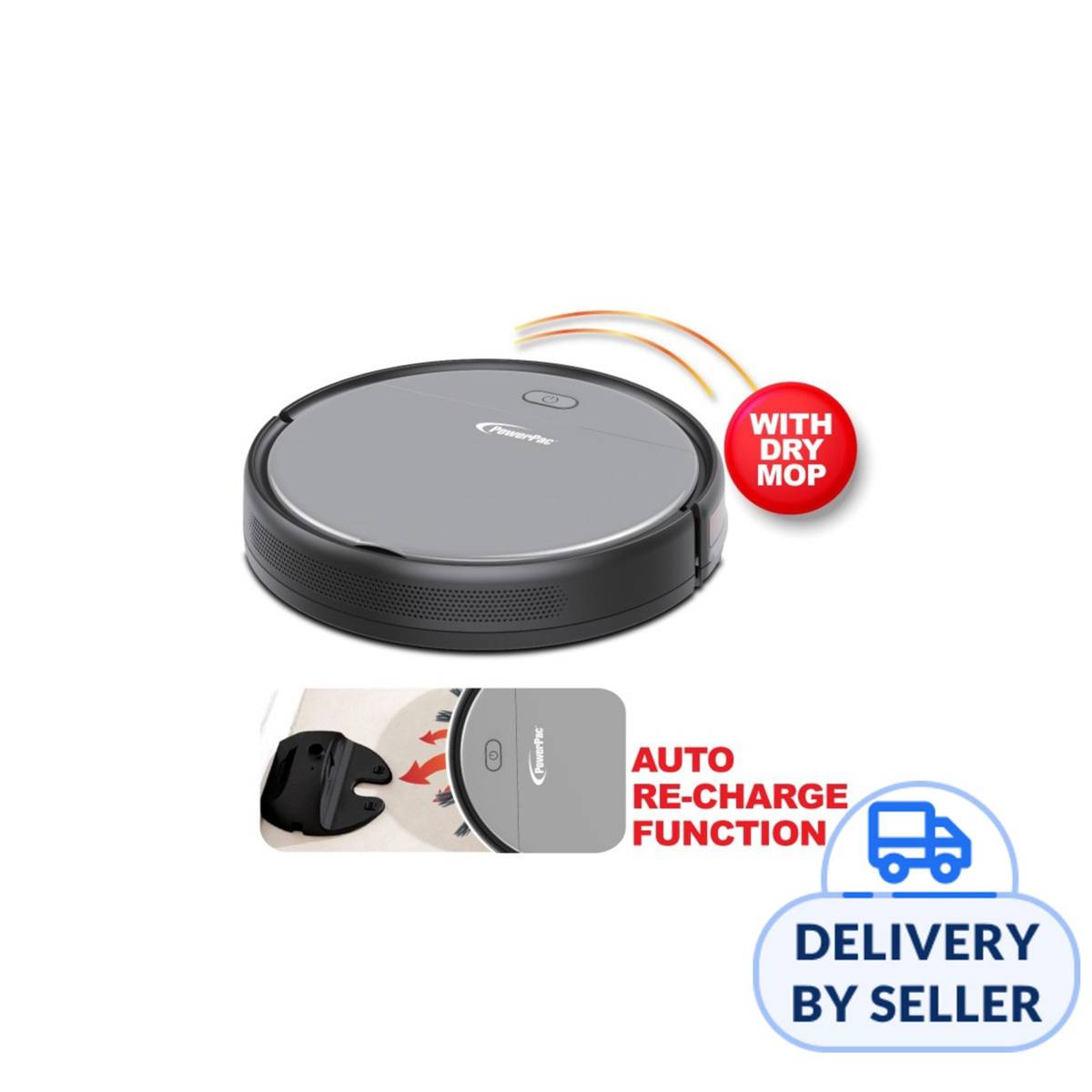 PowerPac Robotic Vacuum Cleaner Auto Recharge (PPV3100) NTUC FairPrice