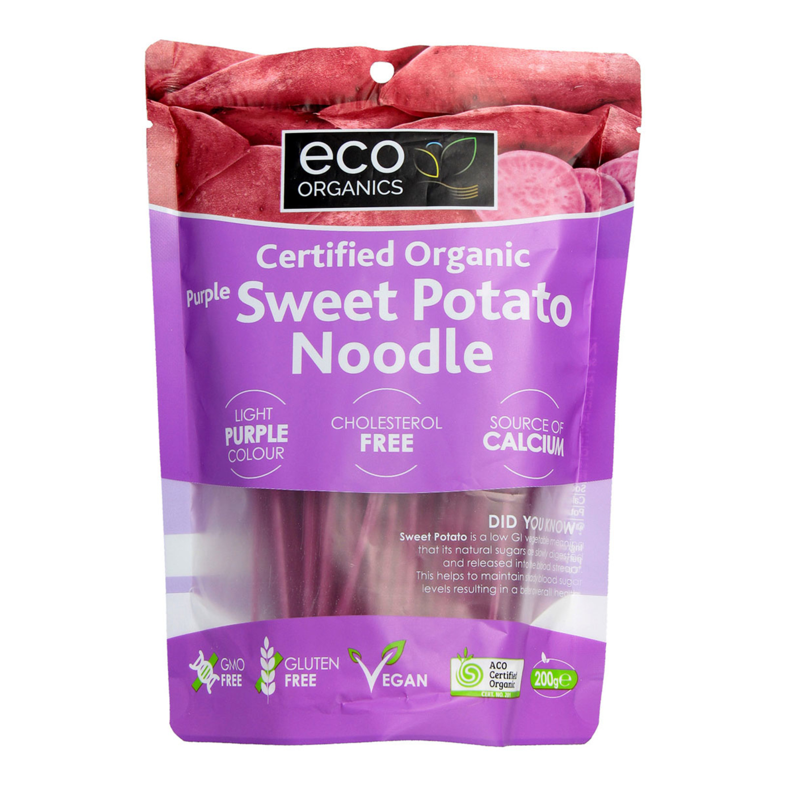 Eco Organics Purple Sweet Potato Noodle NTUC FairPrice