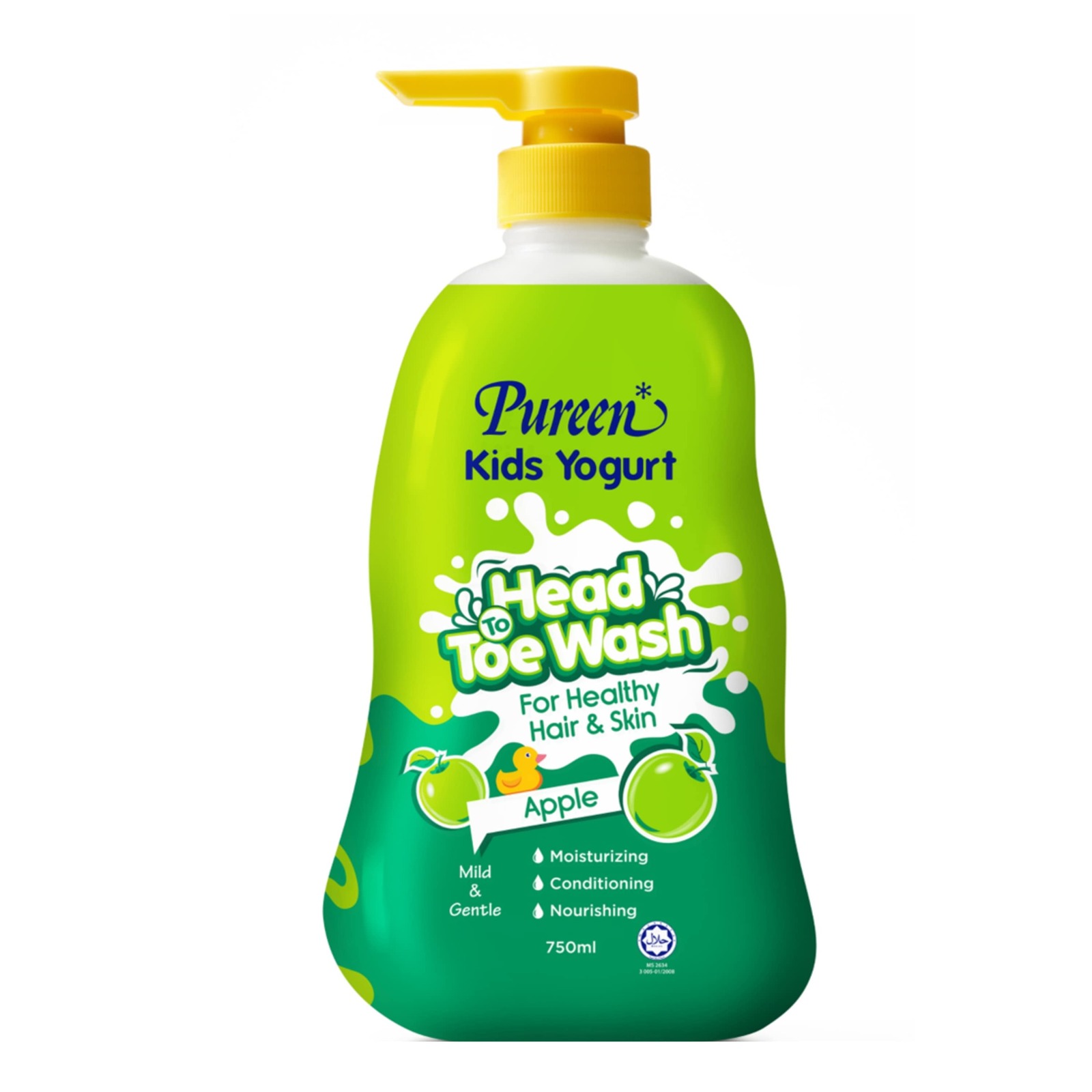 pureen yogurt head toe wash