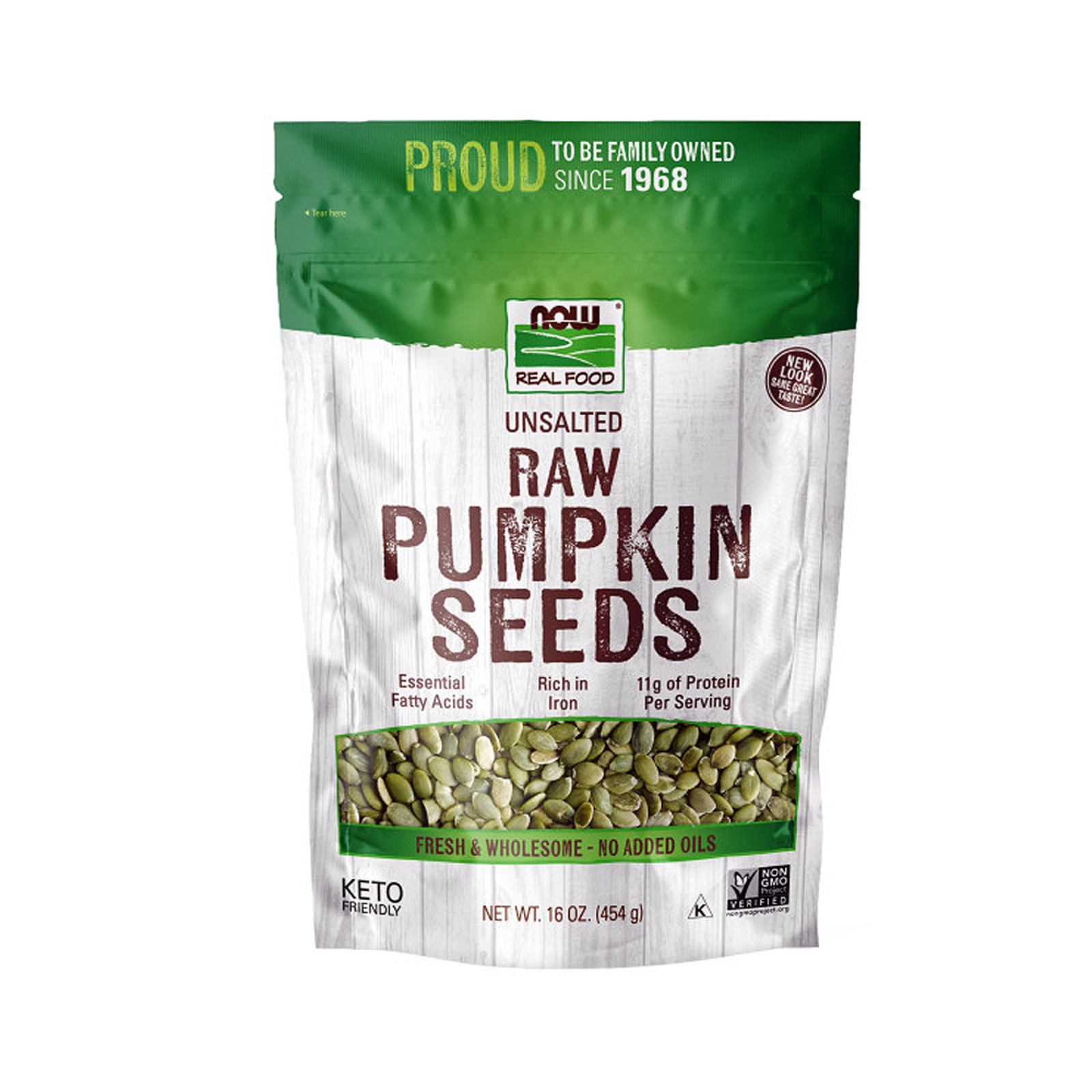 Now Foods Raw Pumpkin Seeds Unsalted NTUC FairPrice