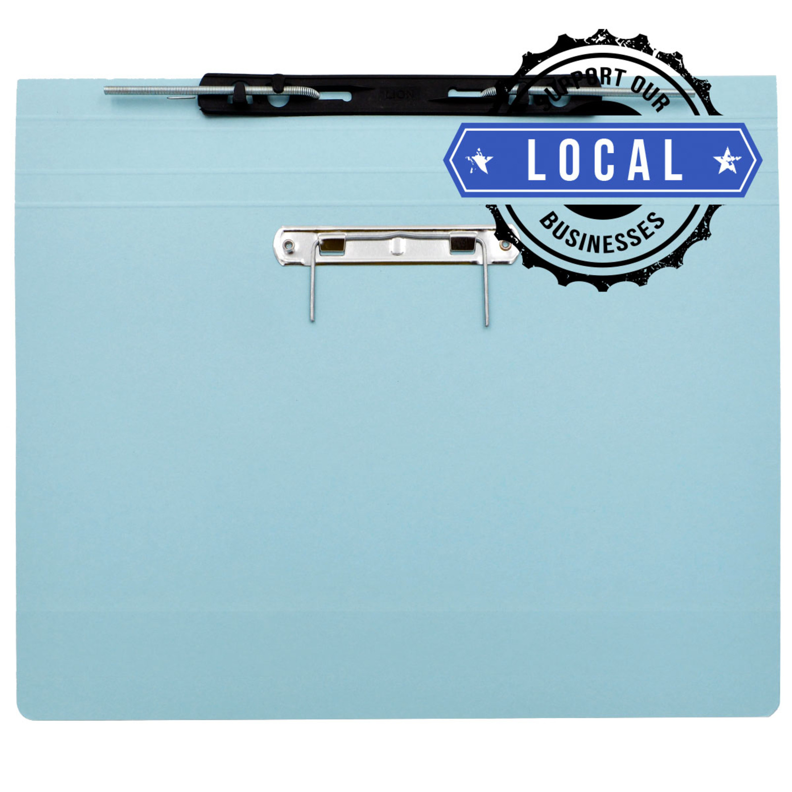 Spring File With U Pin Alfax 10P Paper Spring File With U Pin F4 Blue | NTUC FairPrice