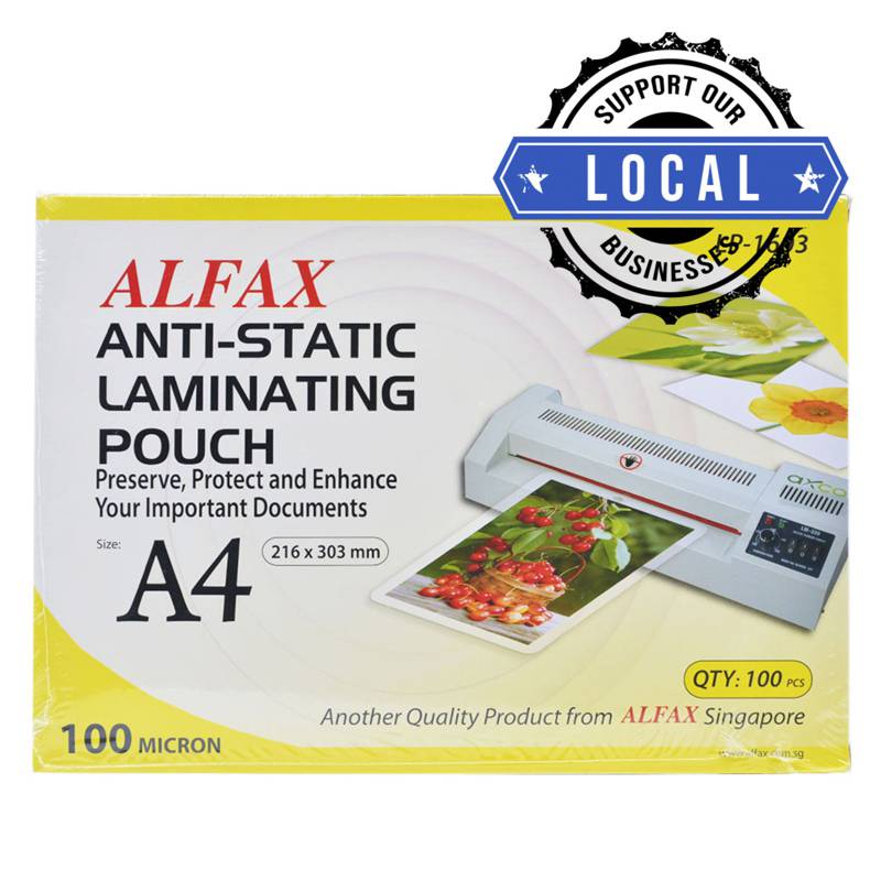 Alfax Lp1603 AntiStatic Laminating Film 100Mic A4 NTUC FairPrice