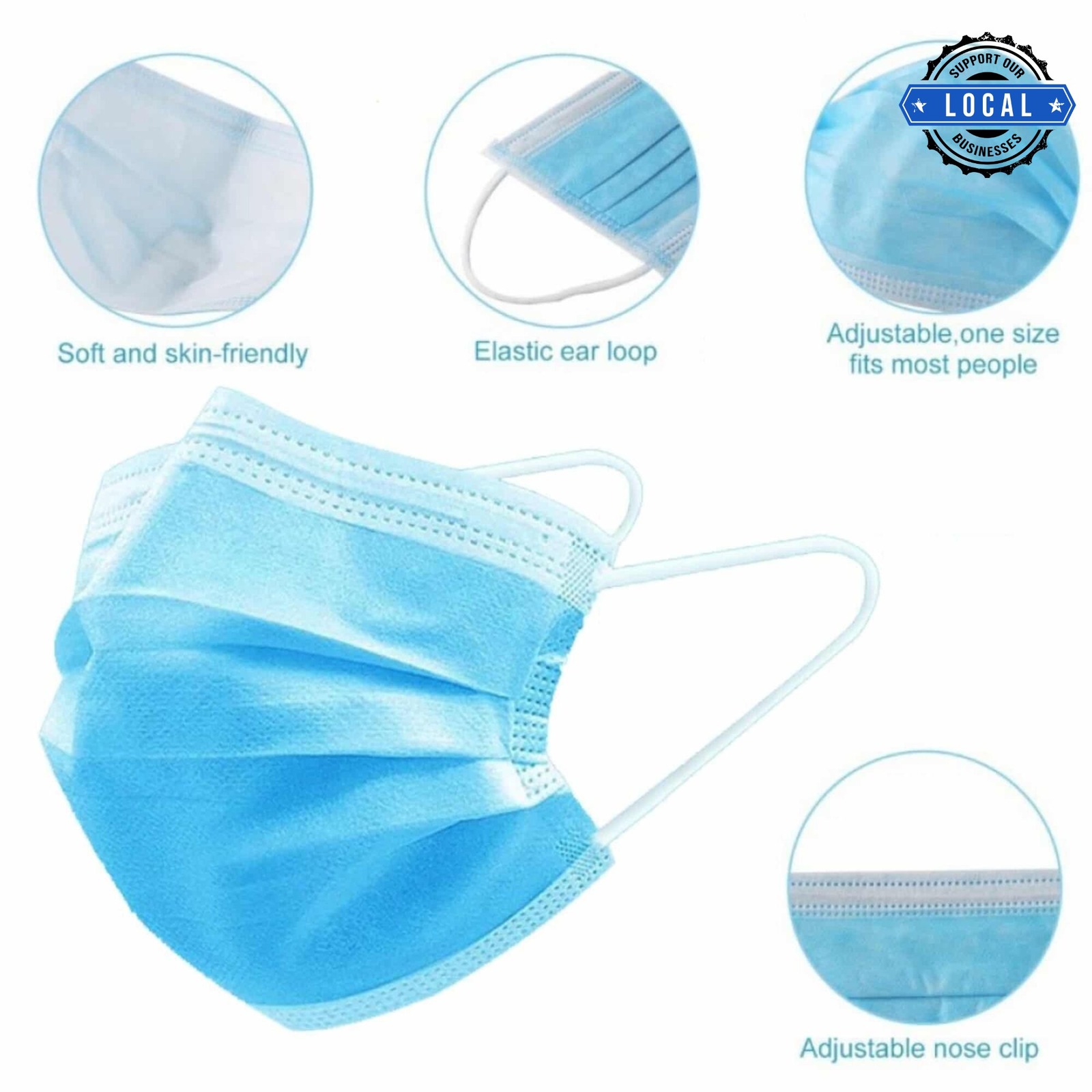 Hebeloft 3-Ply Disposable Mouth Mask