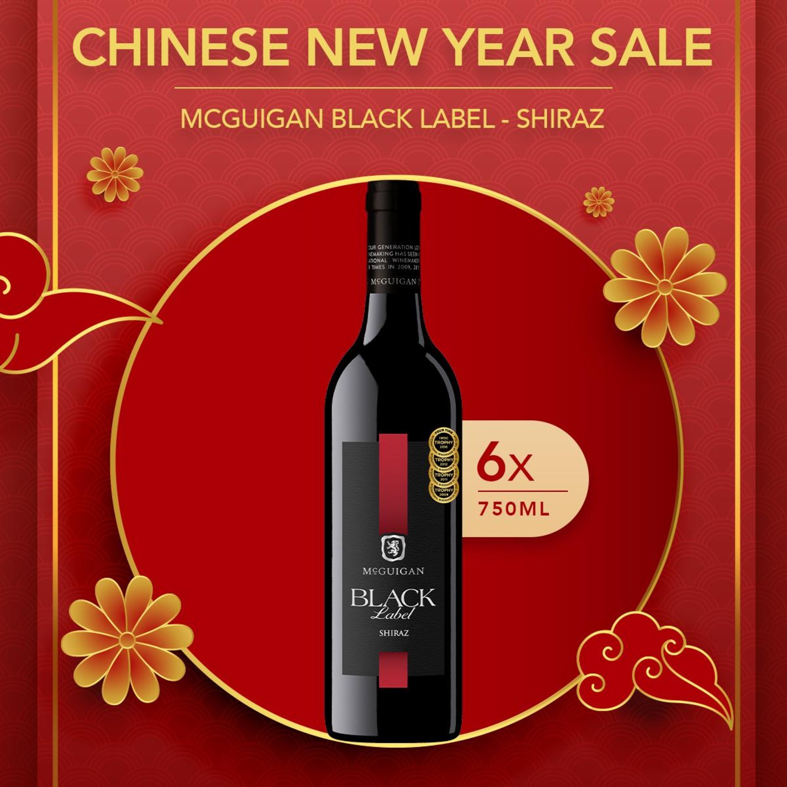 MCGUIGAN BLACK LABEL SHIRAZ - CASE