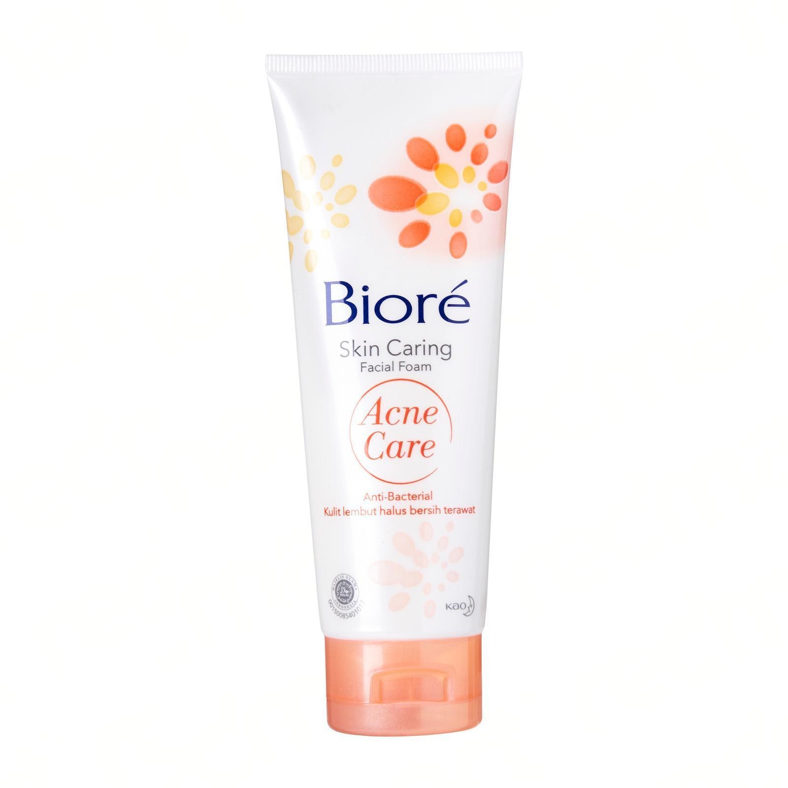 biore skin caring facial foam acne care