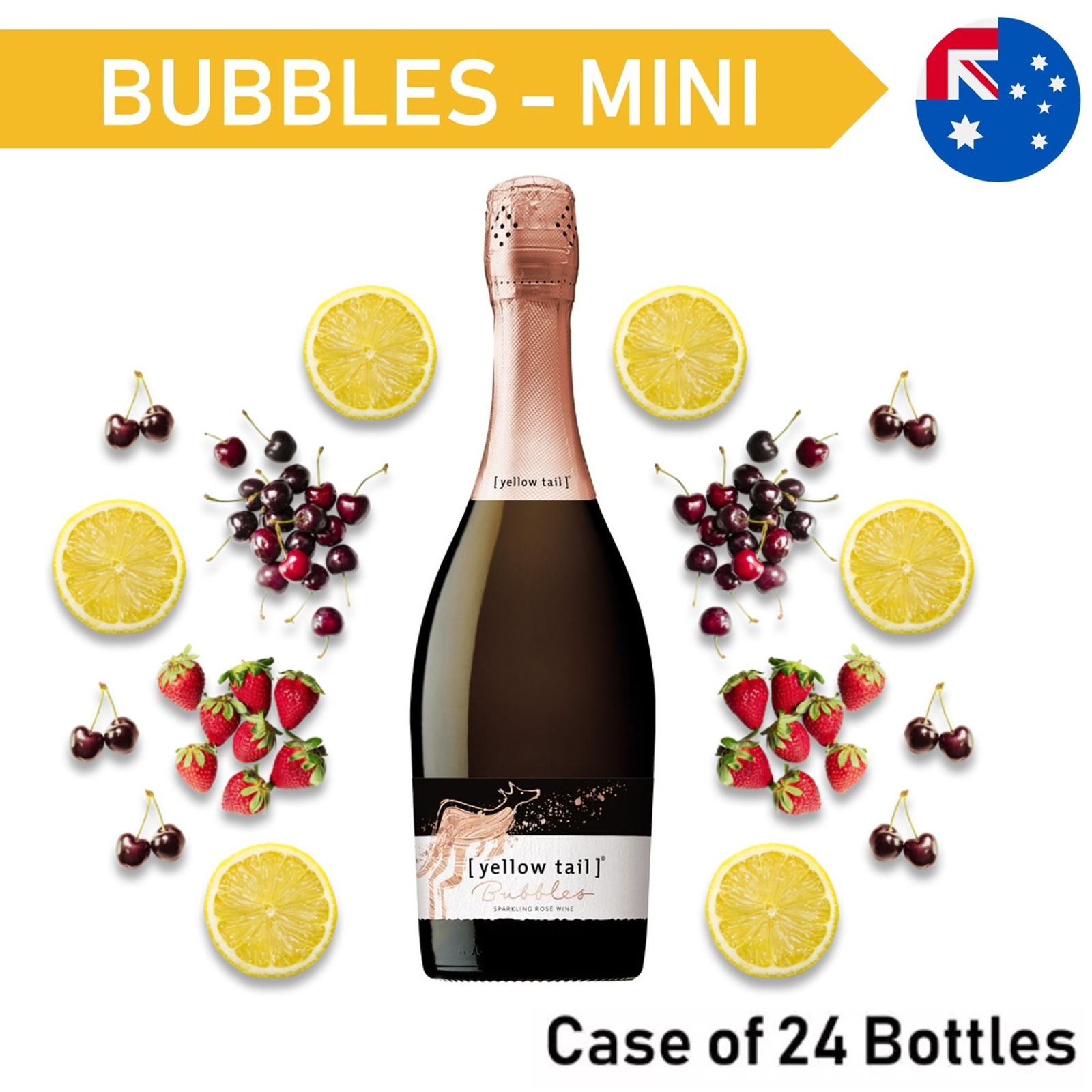 Yellow Tail Mini Bubbles Pink - Case24