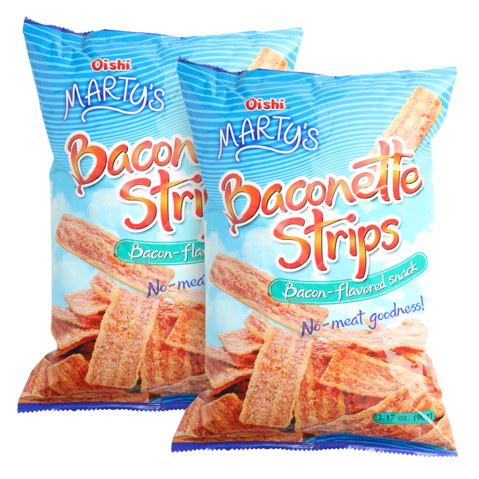Oishi Marty's Strips (BaconFlavored Snack) 90g NTUC FairPrice
