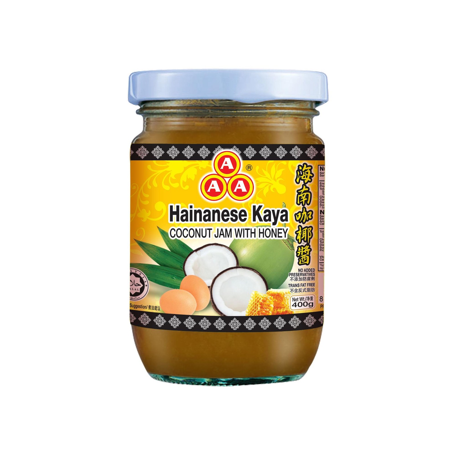 AAA Hainanese Kaya Coconut Jam 400 G NTUC FairPrice