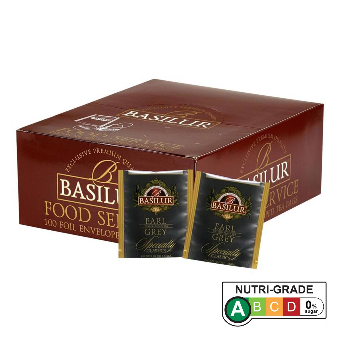 Basilur Earl Grey Black Tea 100 Enveloped Tea Bags NTUC FairPrice