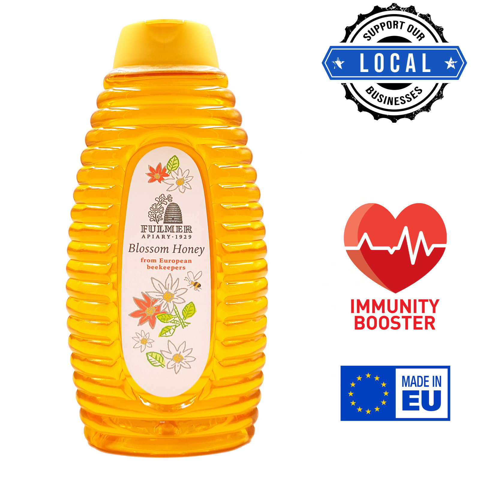 Fulmer Apiary Blossom Honey Squeezy Bottle
