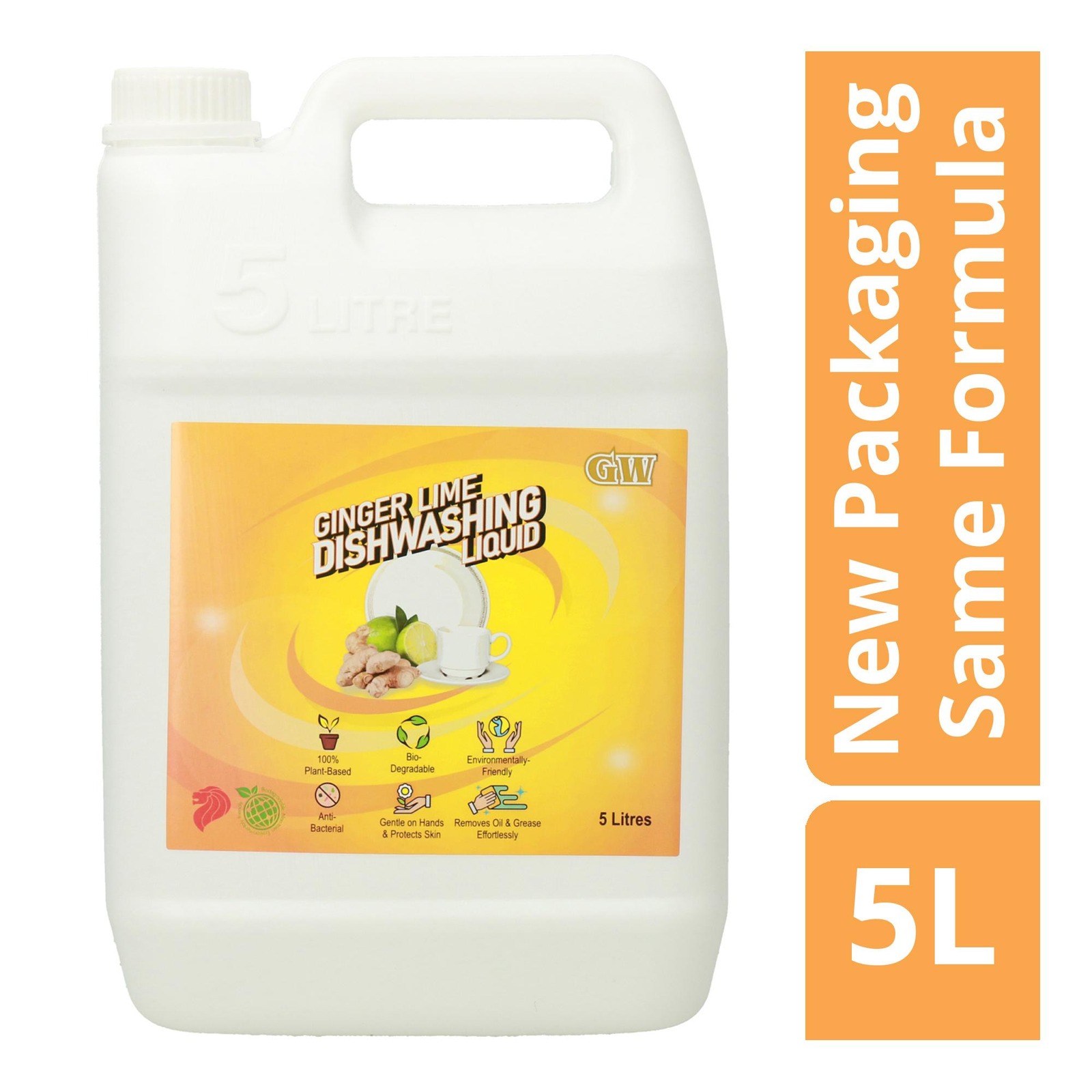 GW Anti-bacterial Dishwashing Liquid - Ginger Lime